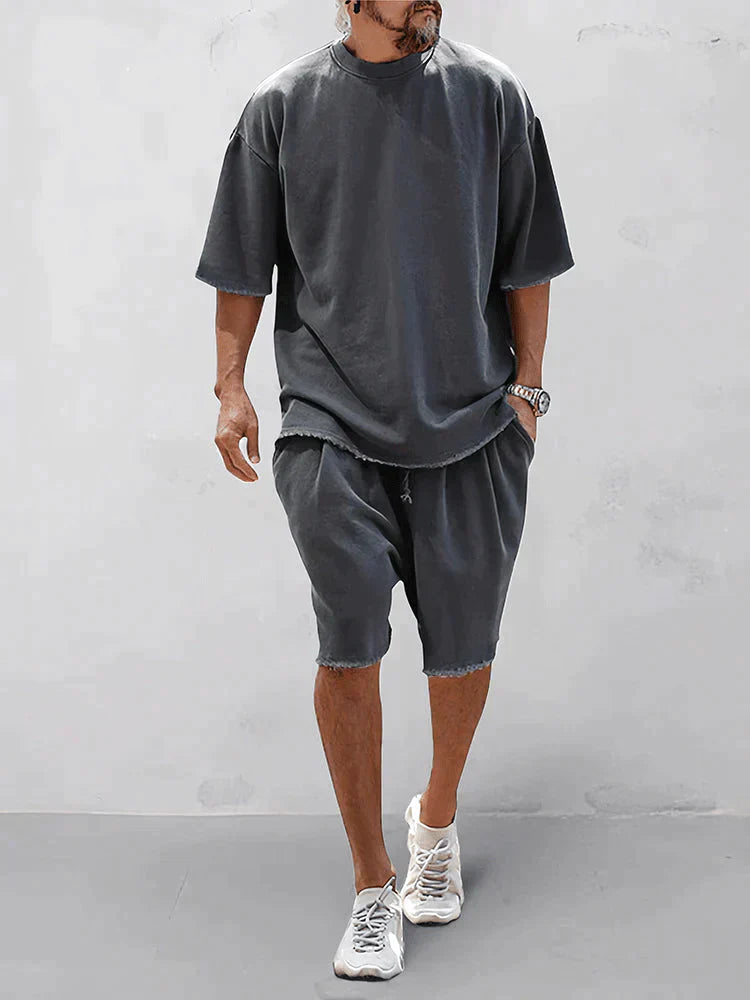 Casual losse, effen sportset