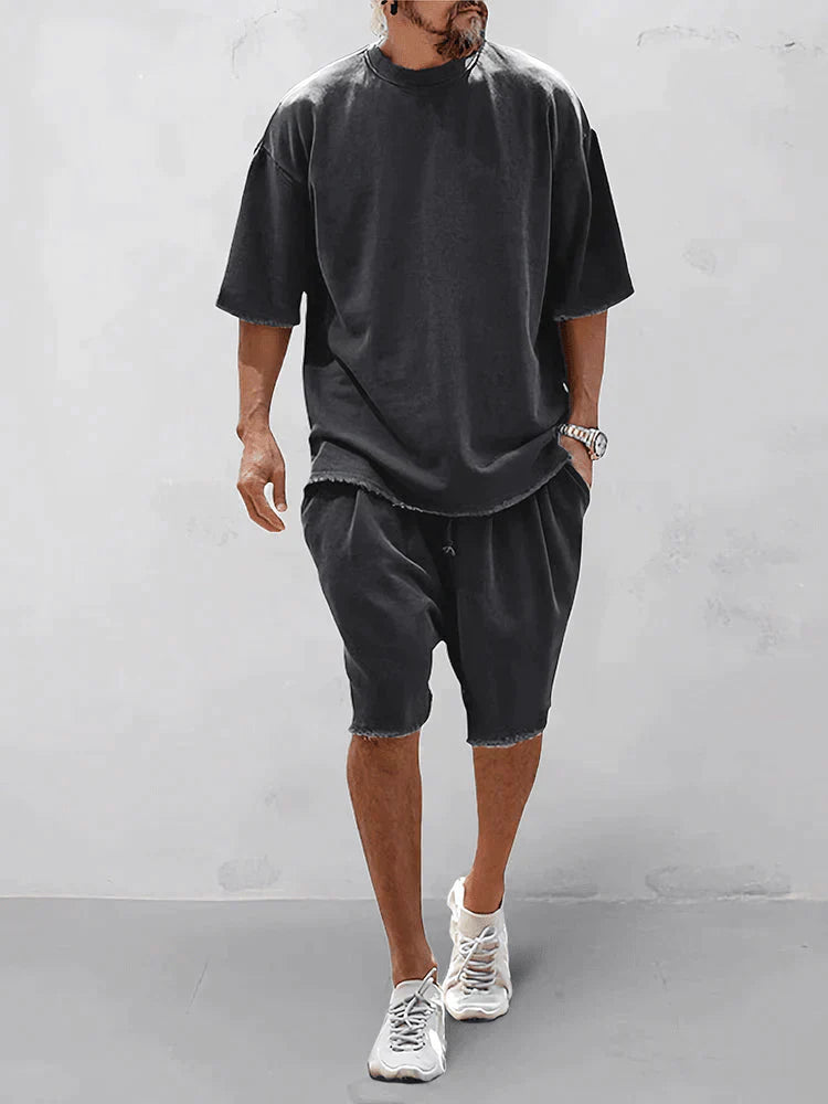 Casual losse, effen sportset