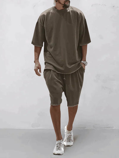 Casual losse, effen sportset