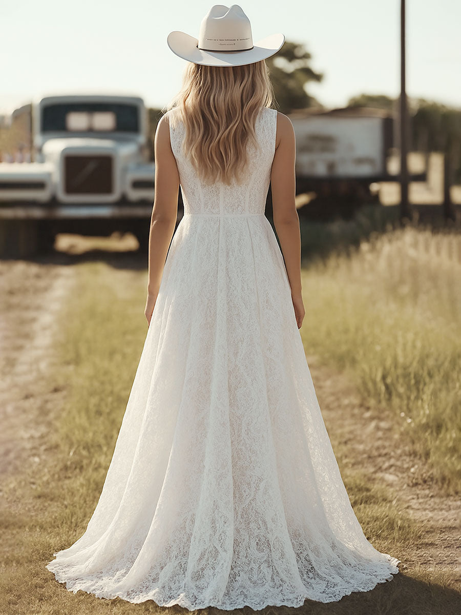 Savannah - Maxi-jurk met kant