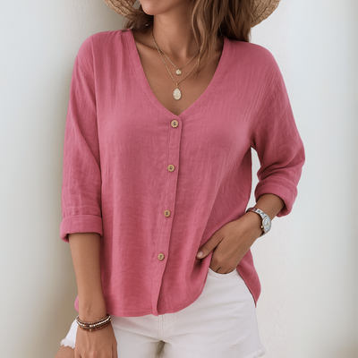 CELINA | RELAXED SHIRT MET KNOPEN