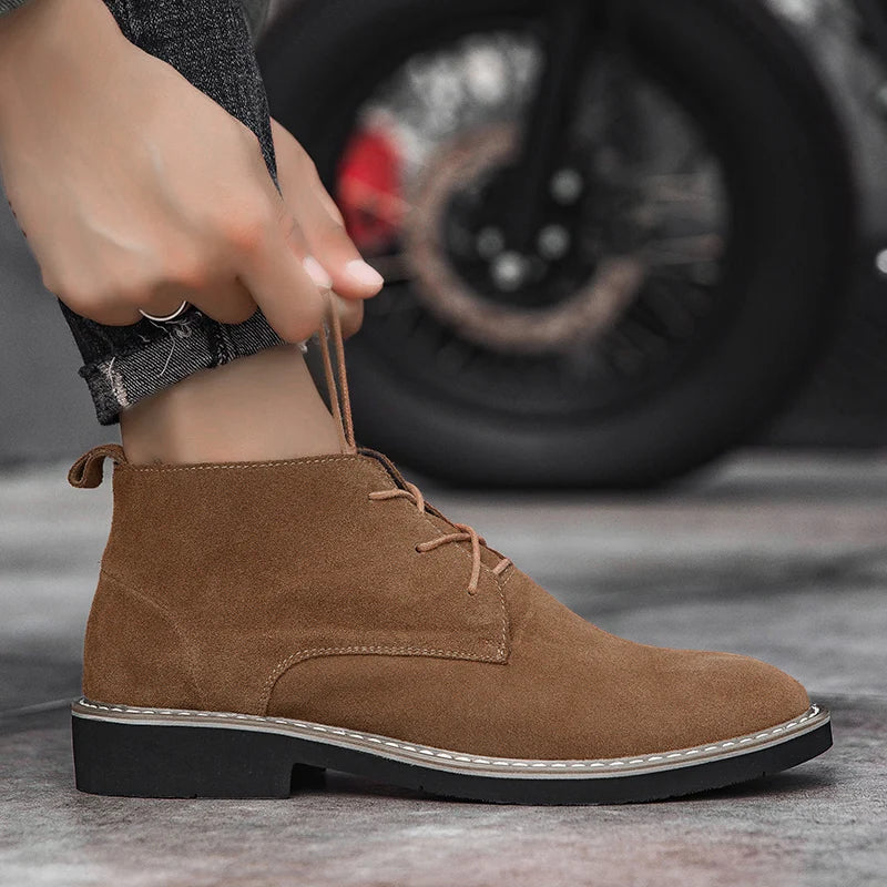 MADRID | Suède verhogende schoenen +6CM