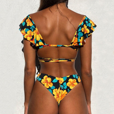 Tenzin - Korte golvende bikini 