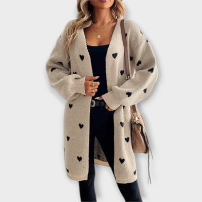 Julia - Cardigan met hartjespatroon
