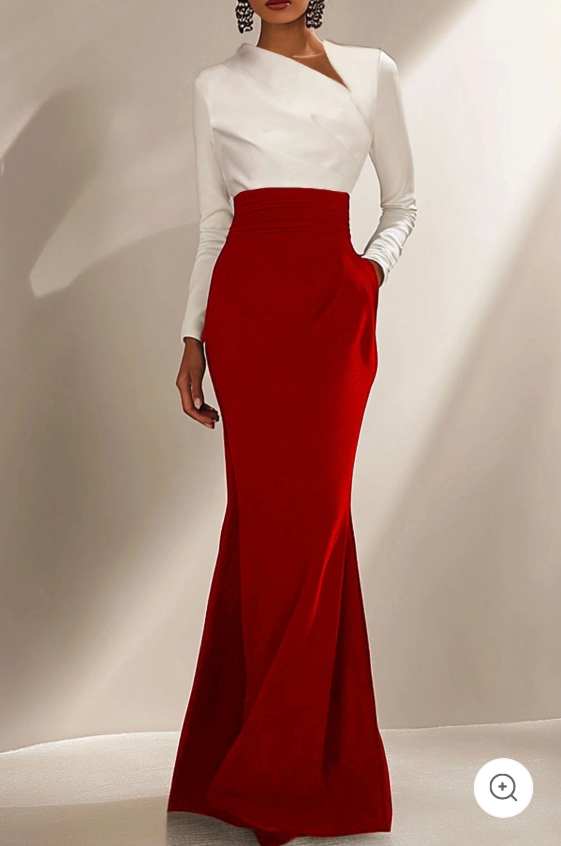 Valencia | Elegante maxi-jurk met lange mouwen
