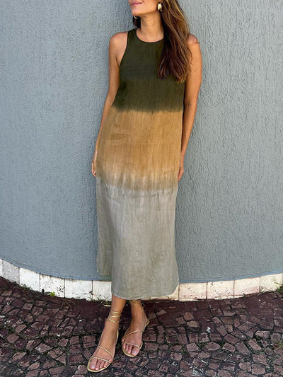 Aurelia | Elegante jurk met natuurlijke print