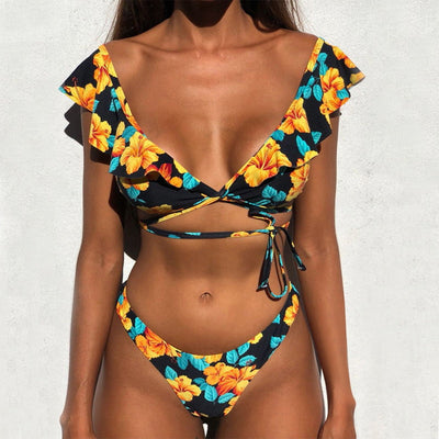 Tenzin - Korte golvende bikini 