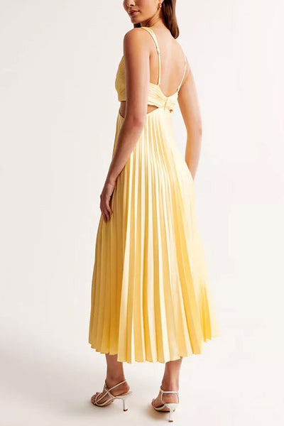 Elsa | Elegante geplooide maxi-jurk