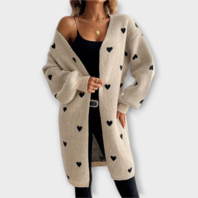 Julia - Cardigan met hartjespatroon