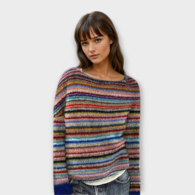 Manonin - Casual en comfortabele gestreepte trui