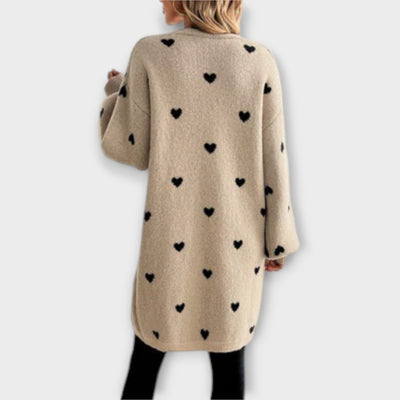 Julia - Cardigan met hartjespatroon