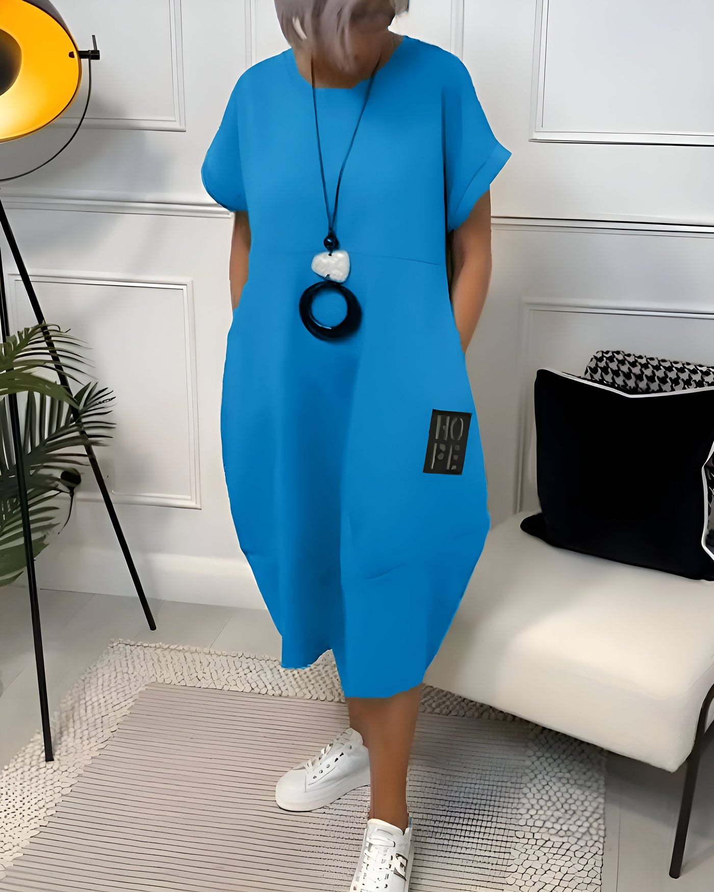 Ineke | Comfortabele hoodiejurk