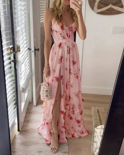Sonja | Midi-jurk met bloemenprint