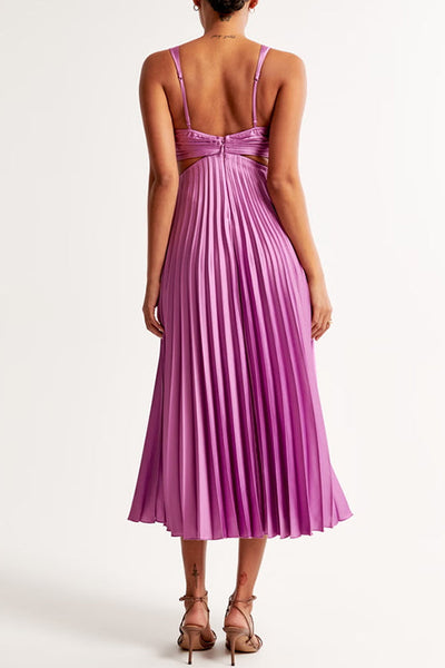 Elsa | Elegante geplooide maxi-jurk