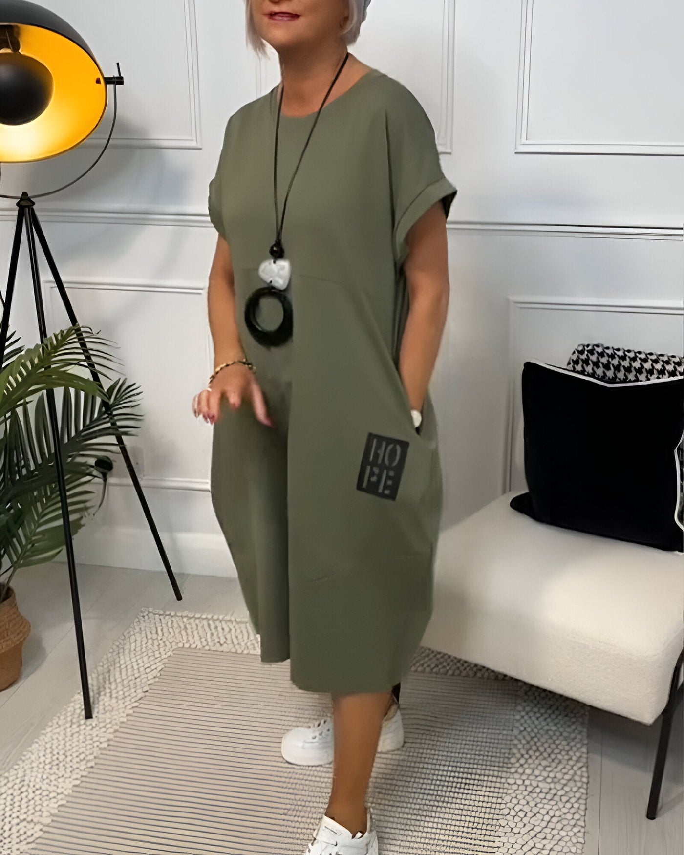 Ineke | Comfortabele hoodiejurk