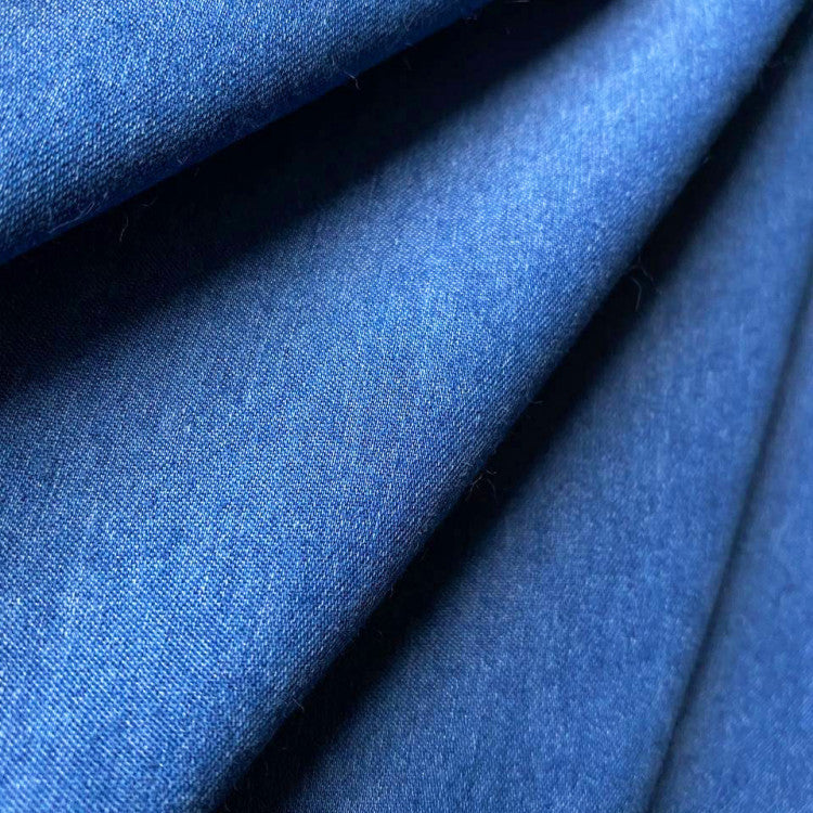 Ilse| Zomerse V-hals halflange denimjurk