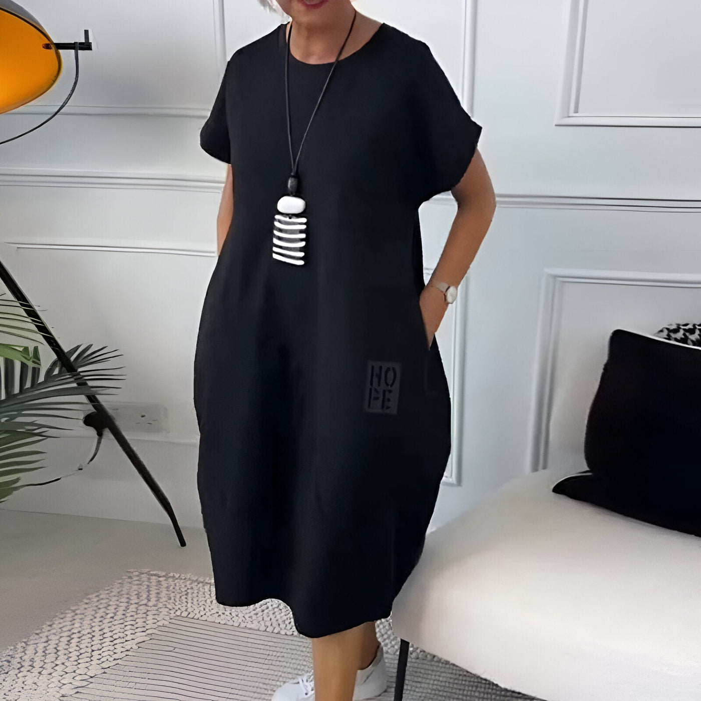 Ineke | Comfortabele hoodiejurk