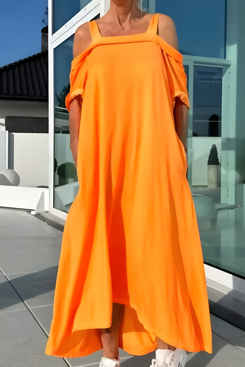 Nova | Lange off-shoulder zomerjurk