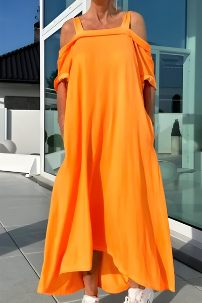 Nova | Lange off-shoulder zomerjurk