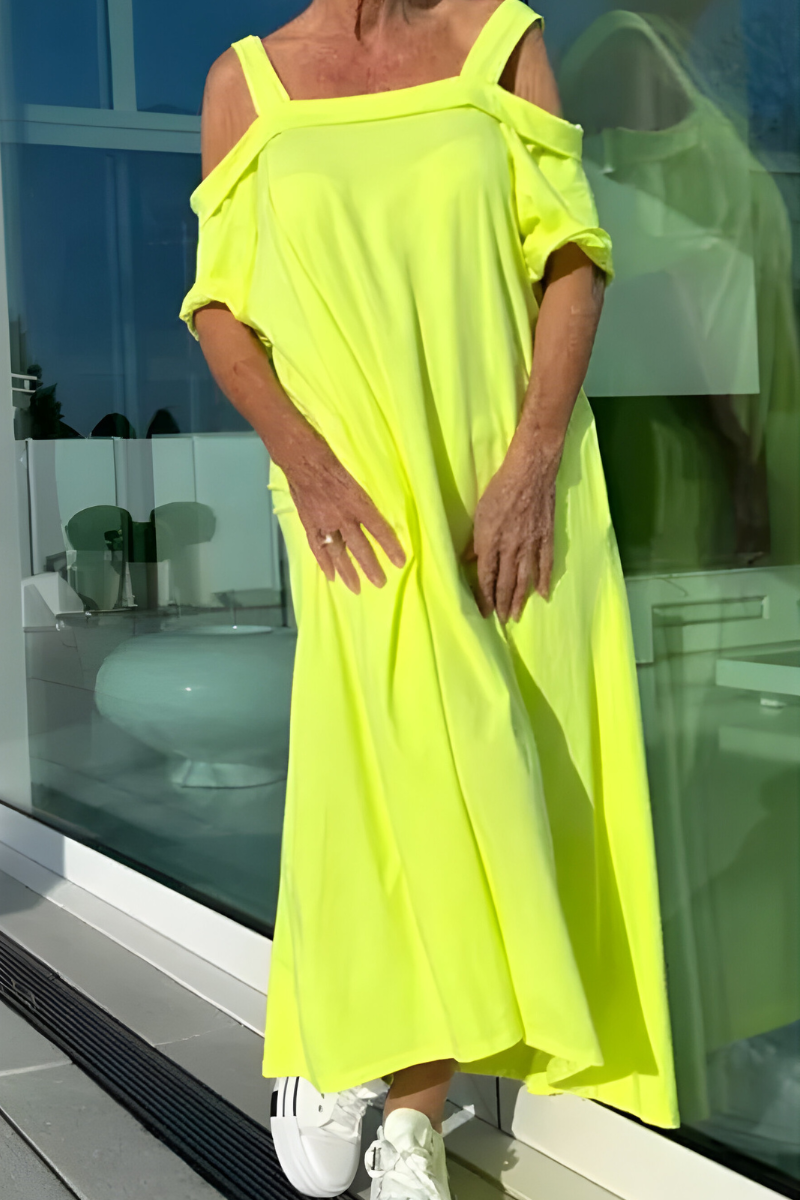Nova | Lange off-shoulder zomerjurk