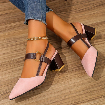 Roma sandalen met comfortabele hak 