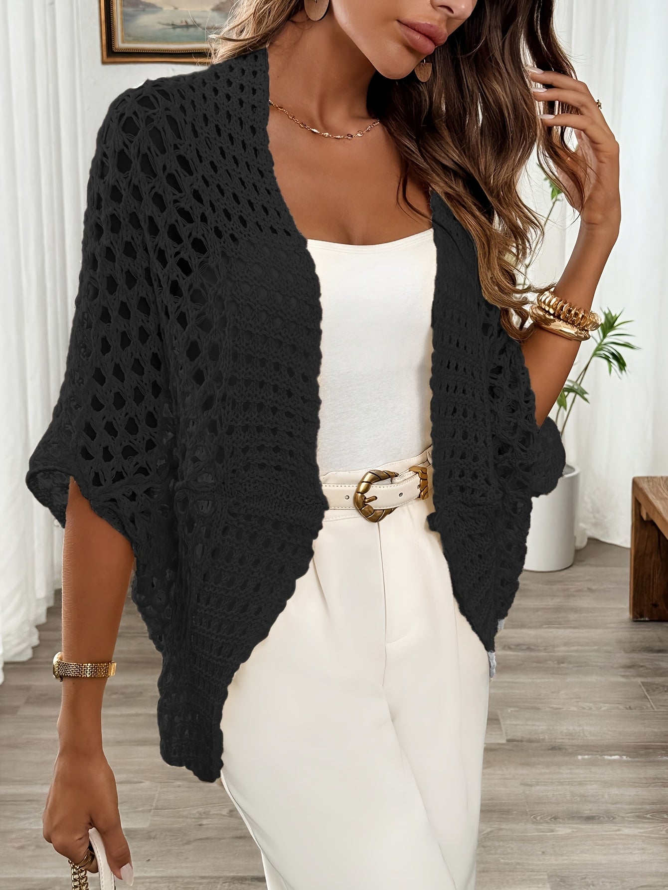 FLORIANA – OPEN GEBREID CARDIGAN