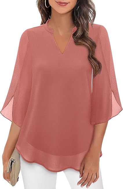 Petra – Chiffon A-lijn blouse