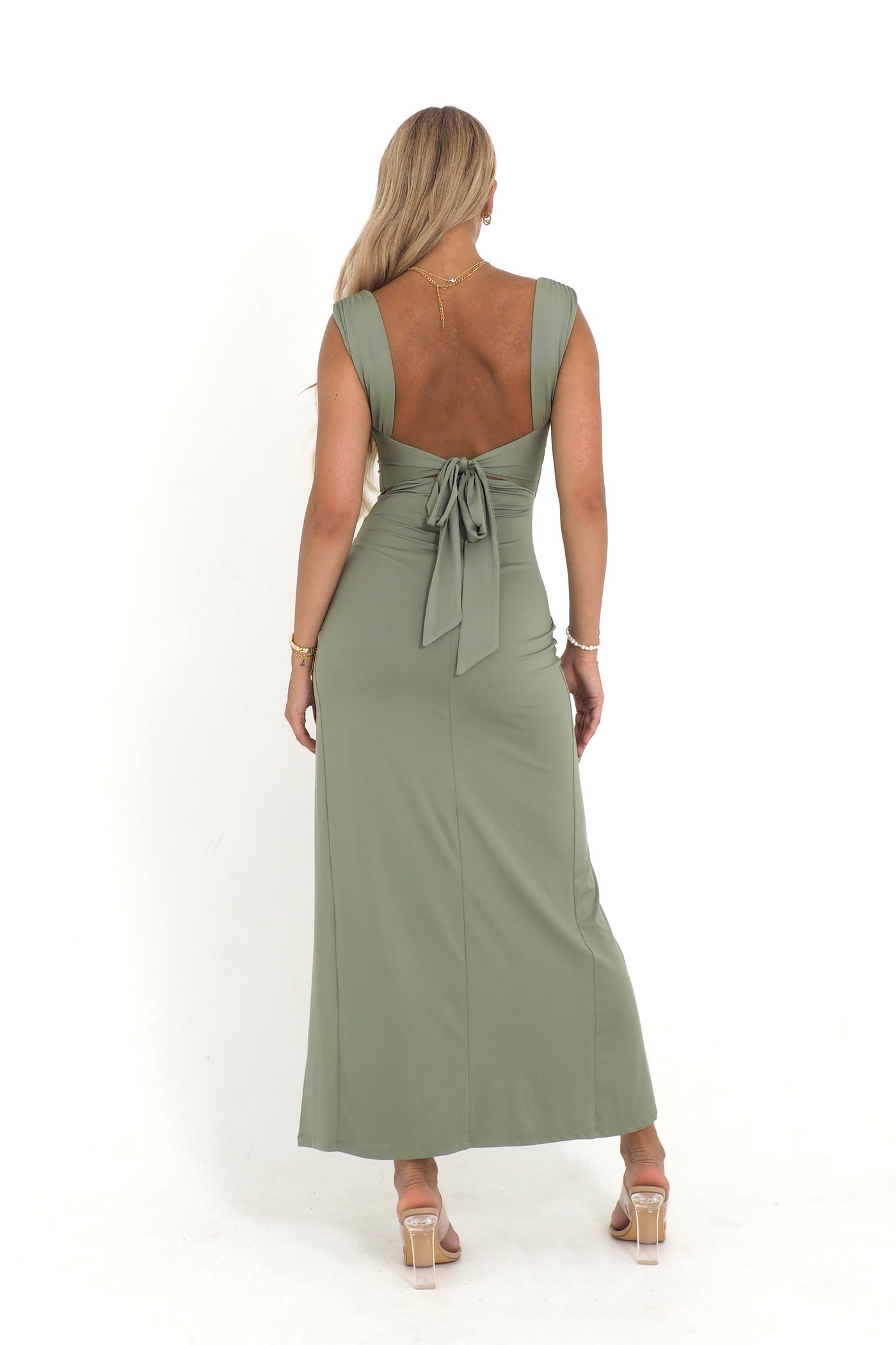 Reniva | Gebeeldhouwde maxi-jurk