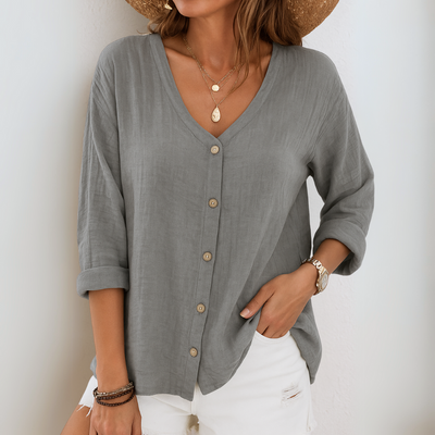 CELINA | RELAXED SHIRT MET KNOPEN