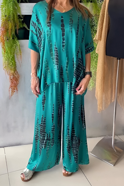 Clara | Casual tweedelig setje met ronde hals