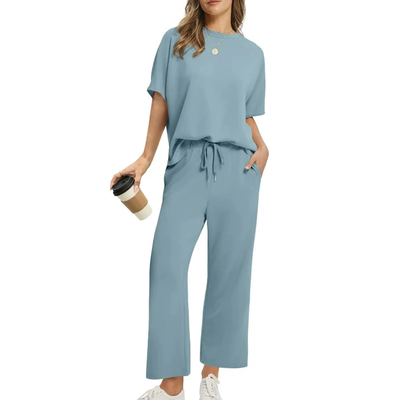Set van casual top en broek voor dames 