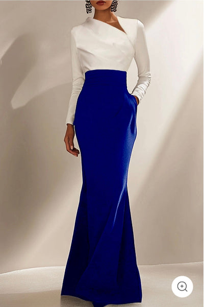 Valencia | Elegante maxi-jurk met lange mouwen