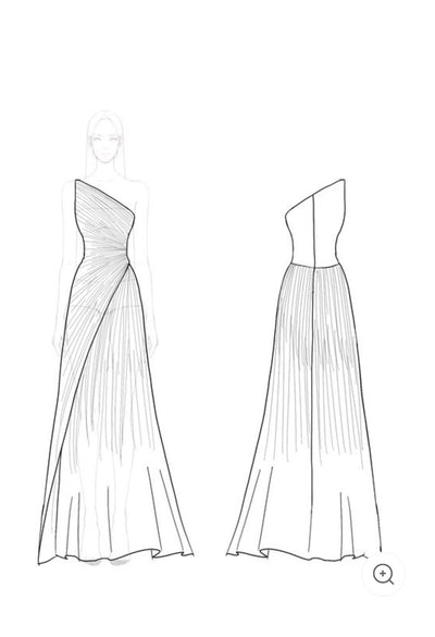 Celestia | Off-shoulder avondjurk