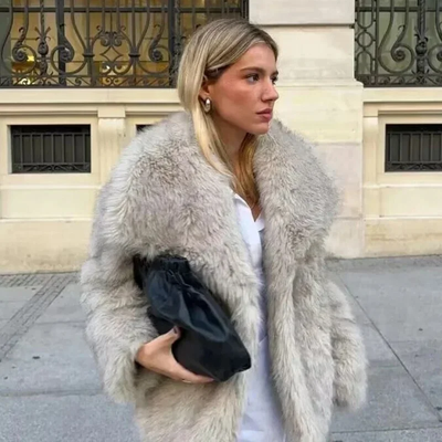 Bruna - Stijlvolle imitatiebontjas