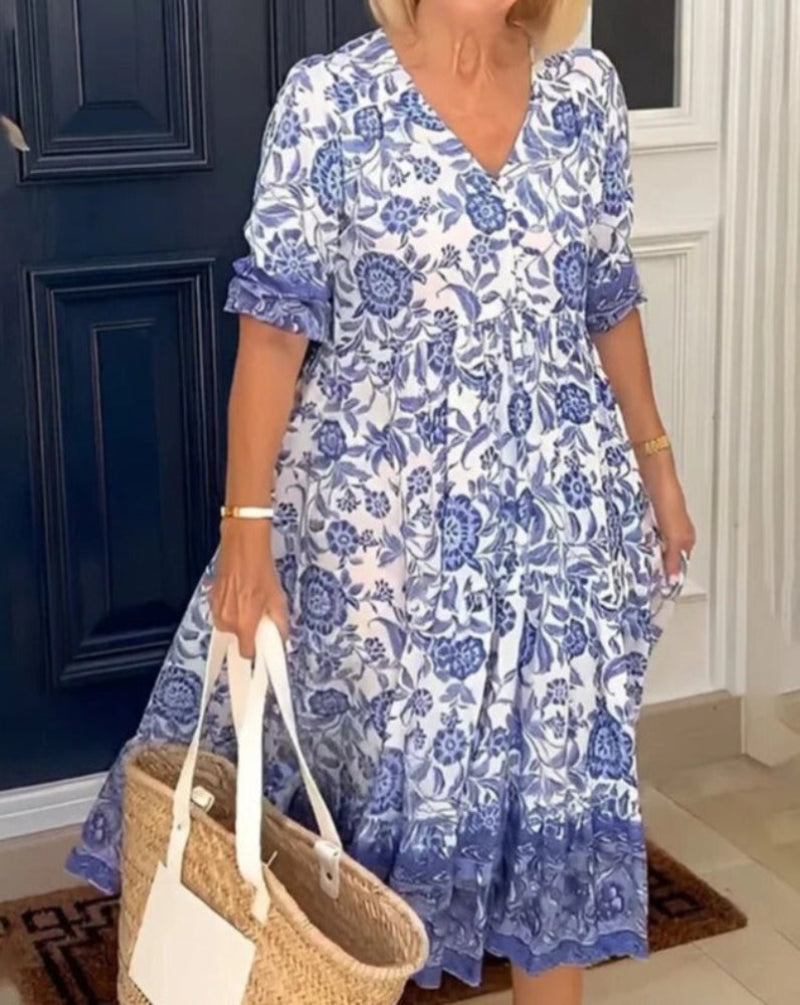 Nia | Elegante zomerjurk van katoen