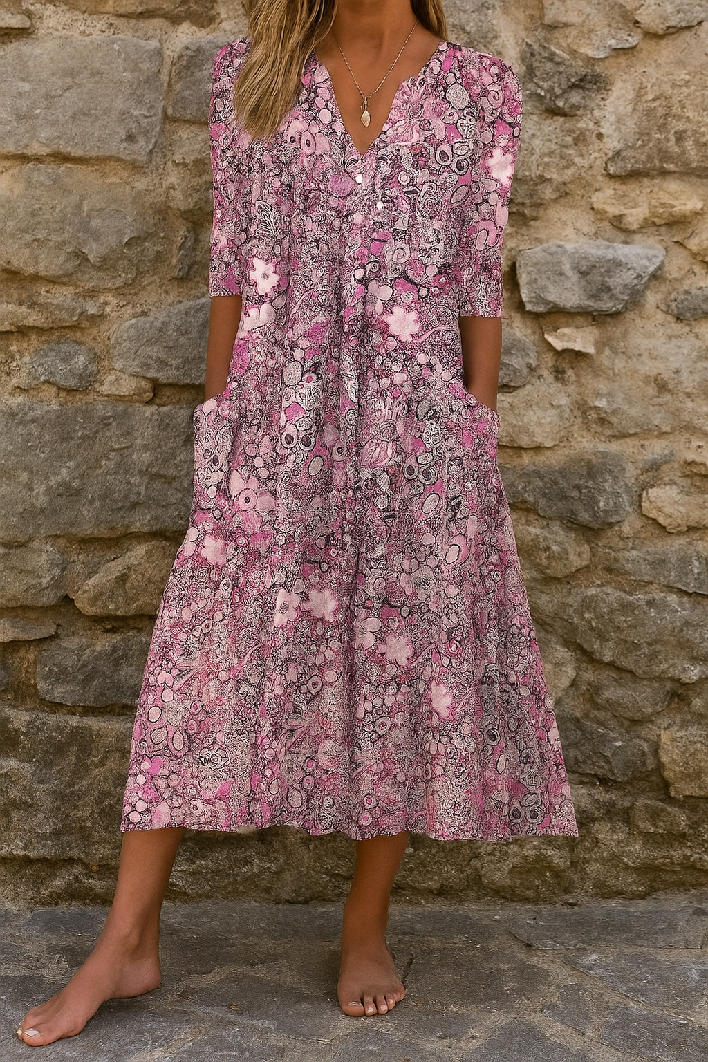 Miranda | Elegante jurk met V-hals
