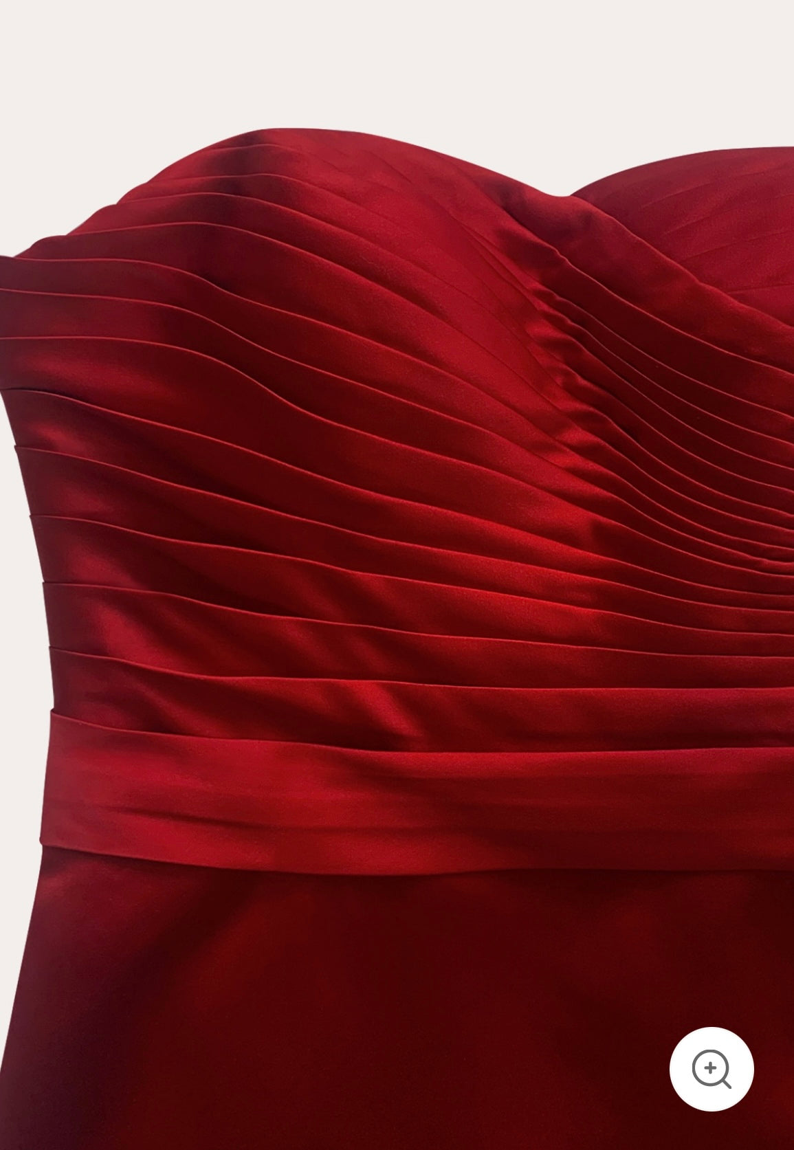 Valentina | Strapless luxe avondjurk in rood