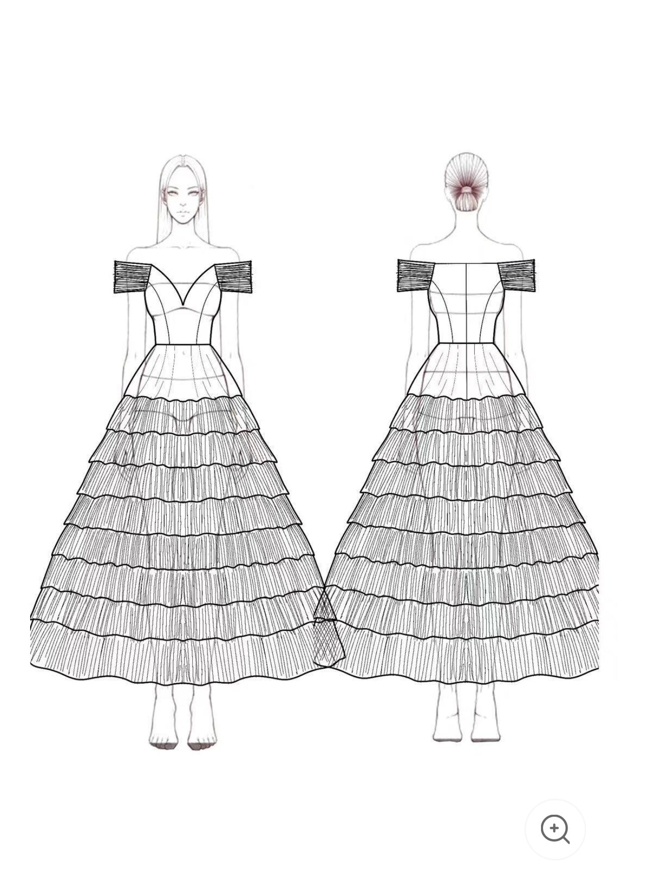 Noiré | Off-shoulder mesh avondjurk