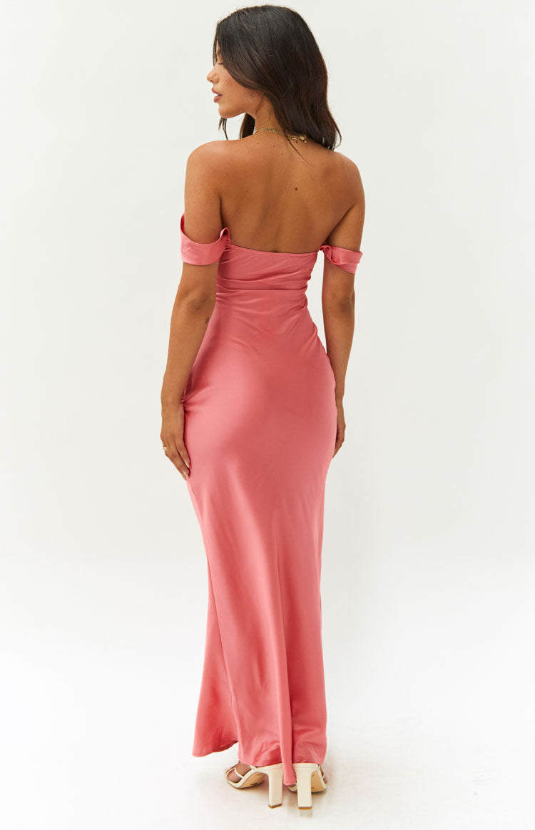 Rosalia – Off-shoulder satijnen jurk