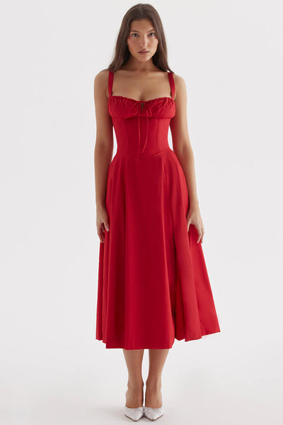 Midi Bustier Korset Zomerjurk