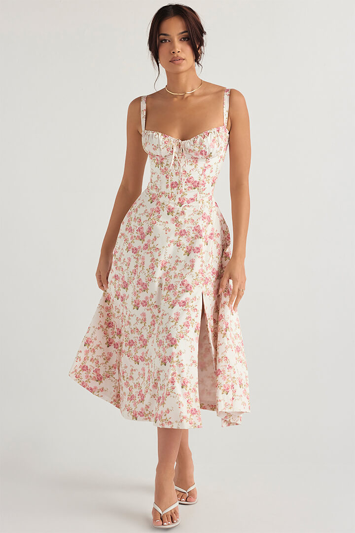 Midi Bustier Korset Zomerjurk