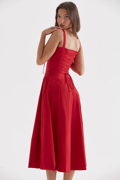Midi Bustier Korset Zomerjurk