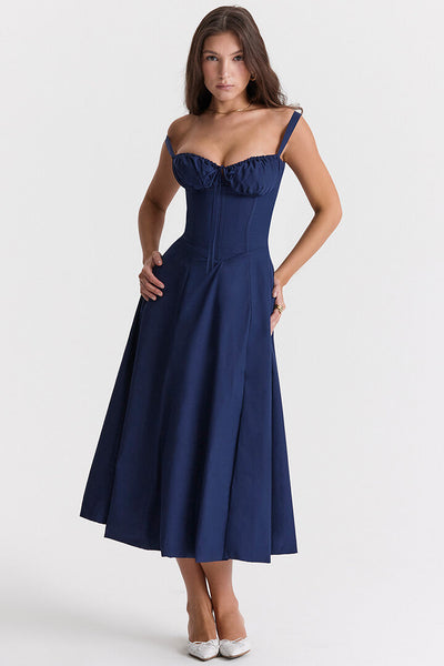 Midi Bustier Korset Zomerjurk