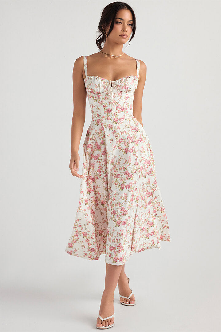 Midi Bustier Korset Zomerjurk