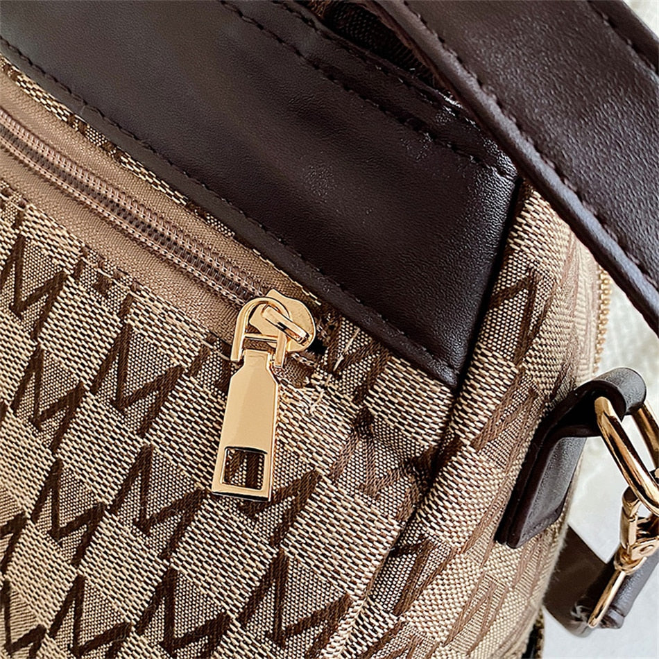 Phoebe - Stijlvolle rugzak met geometrisch patroon 