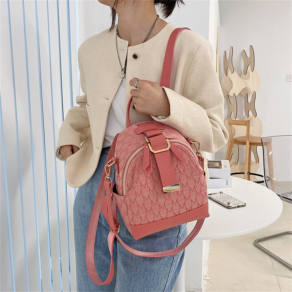 Phoebe - Stijlvolle rugzak met geometrisch patroon 