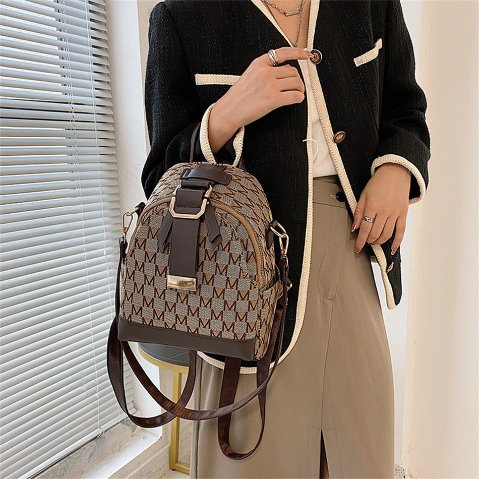 Phoebe - Stijlvolle rugzak met geometrisch patroon 