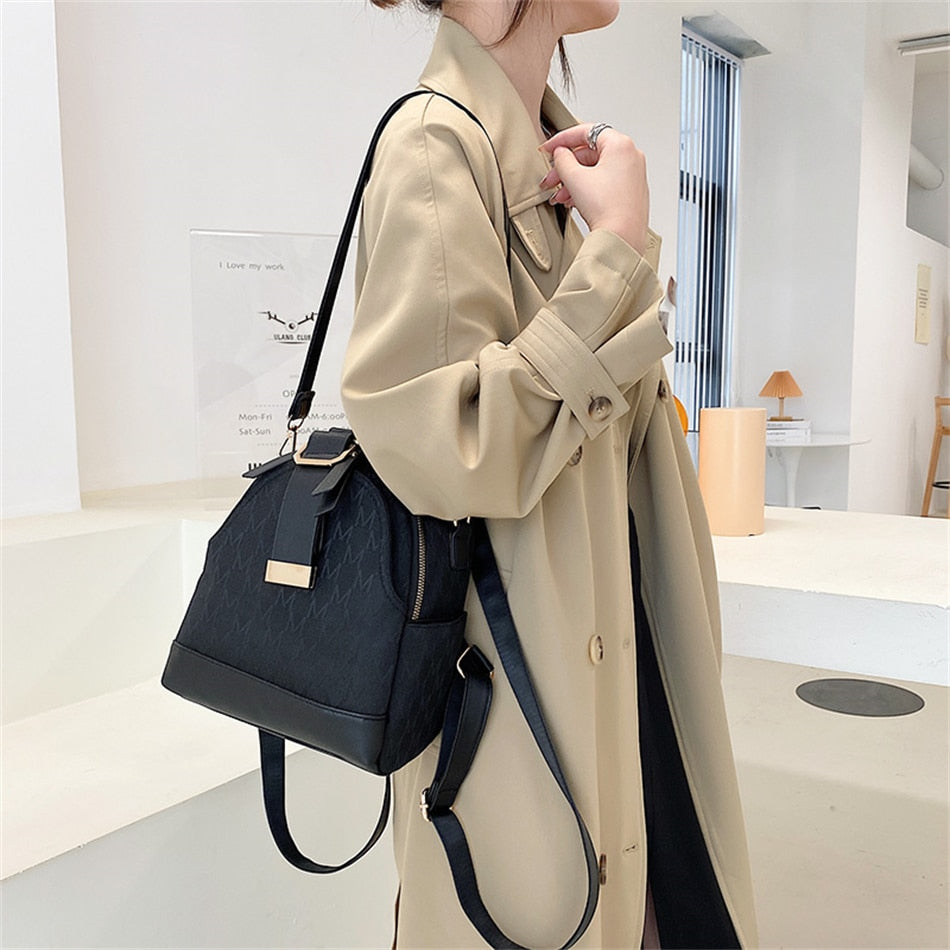 Phoebe - Stijlvolle rugzak met geometrisch patroon 