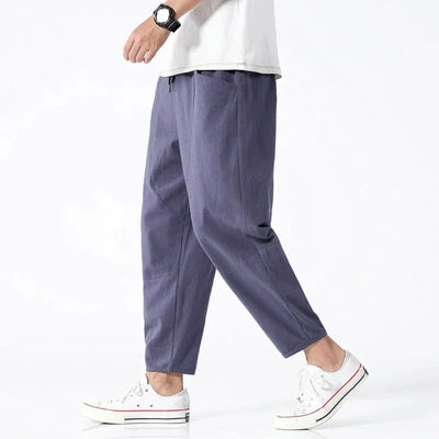 Kyoto linnen cropped broek