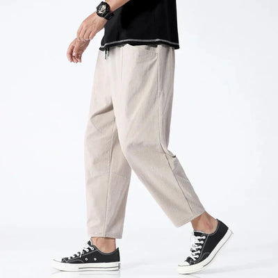 Kyoto linnen cropped broek